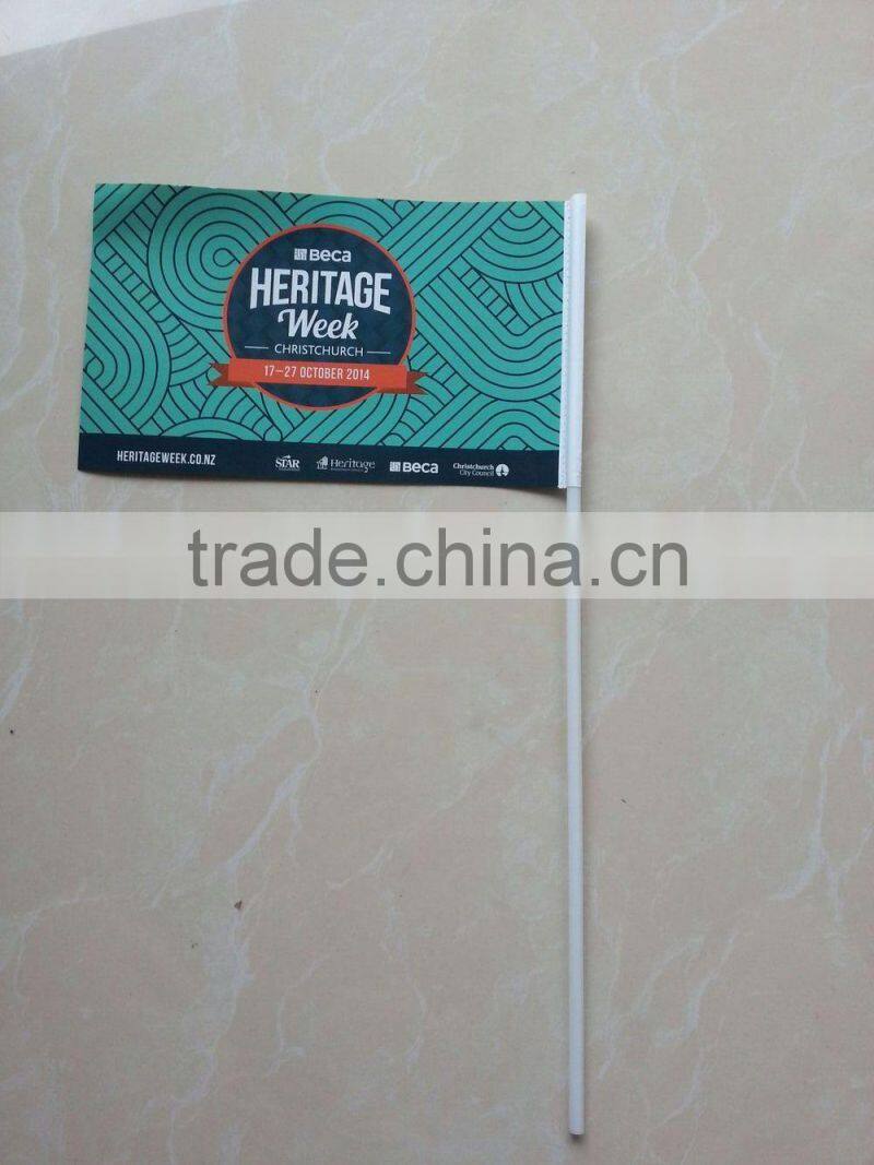 color polyester hand flag