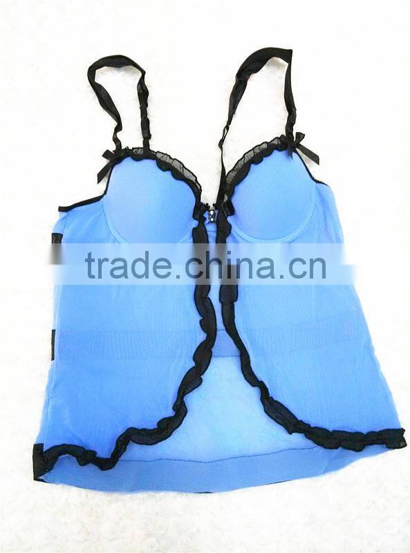 Ladies bulk camisole panty set top newest design low price