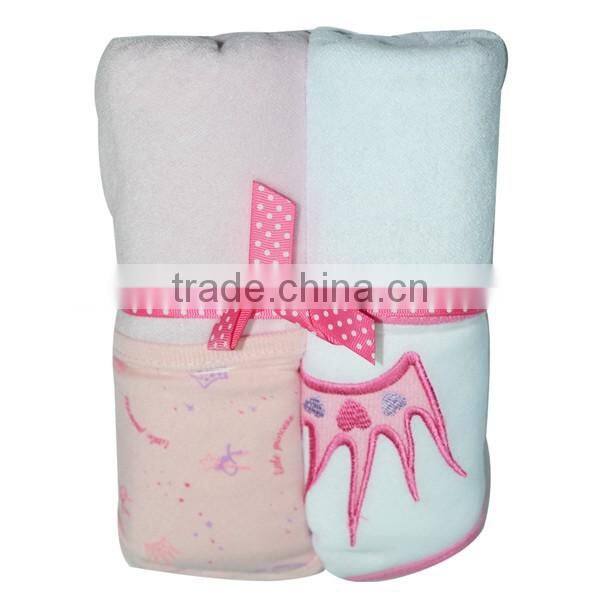 China supplier hooded baby blanket set
