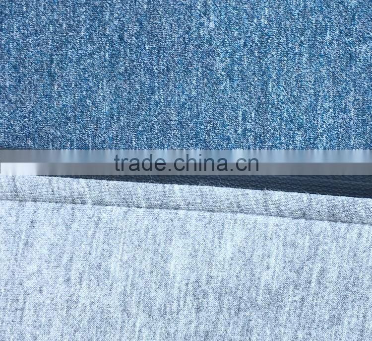 Men's casual hooded sweatshirt contrast color space knitting fabric jacket fleece