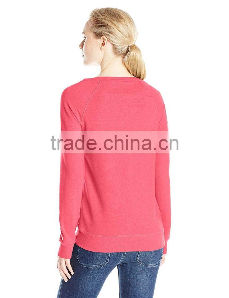 Women's Lightweight French terry Heathered super soft sweater