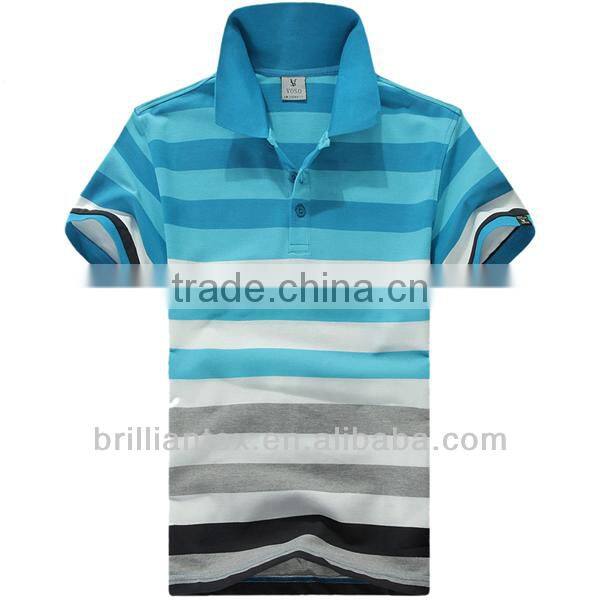 Striped Sporting Polo Tshirts Men