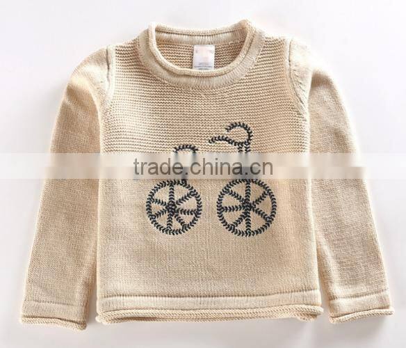 Bicycle Baby Boy Sweater Design Pullover Children Sweater