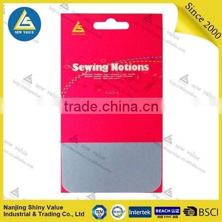 Twill fabric double usage iron on and sew on patches with holes