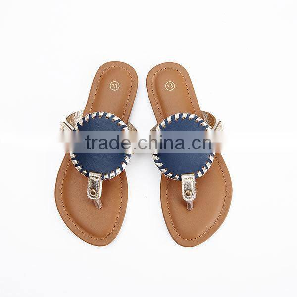 Factory wholesale summer cute monogrammed kid sandal