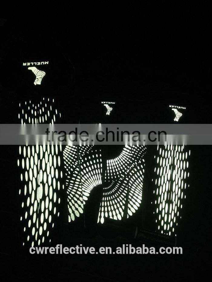 Printing reflective silvery glass beads material