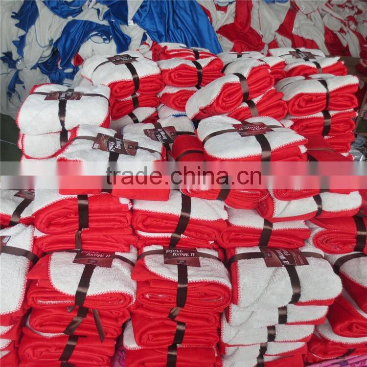 Plaid twin size life comfort sherpa throw