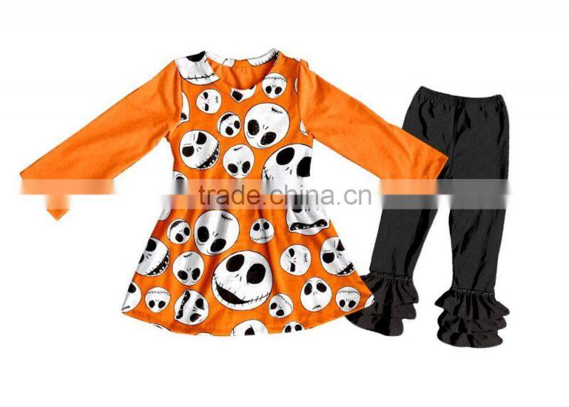 Celebrate the festival cotton printed with beautiful patter children are very simple as long as there is good Halloween clothes