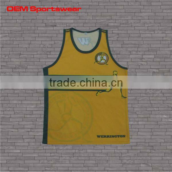 wholesale running singlets custom design