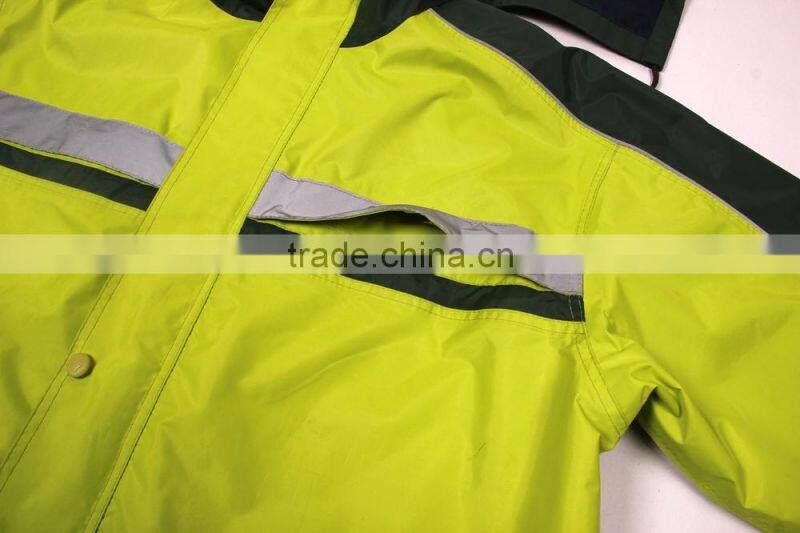 workers raincoat heavy duty/pvc two piece raincoat