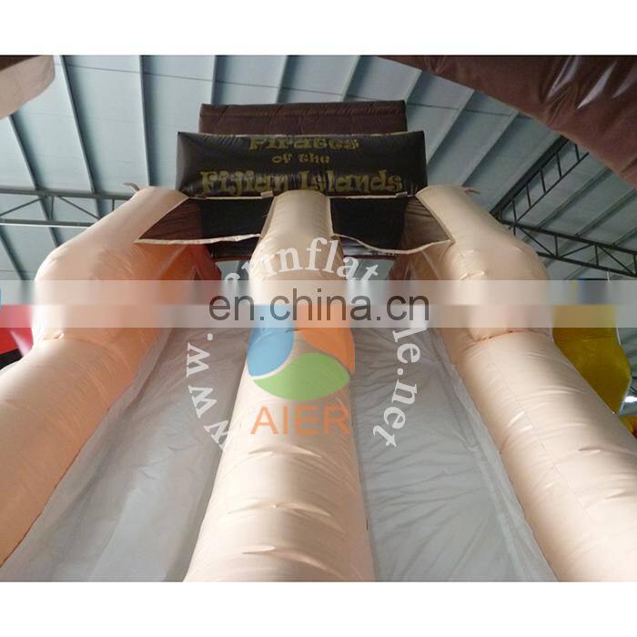 Funny inflatable pirate water slide for kids&adult,giant inflatable water slide,