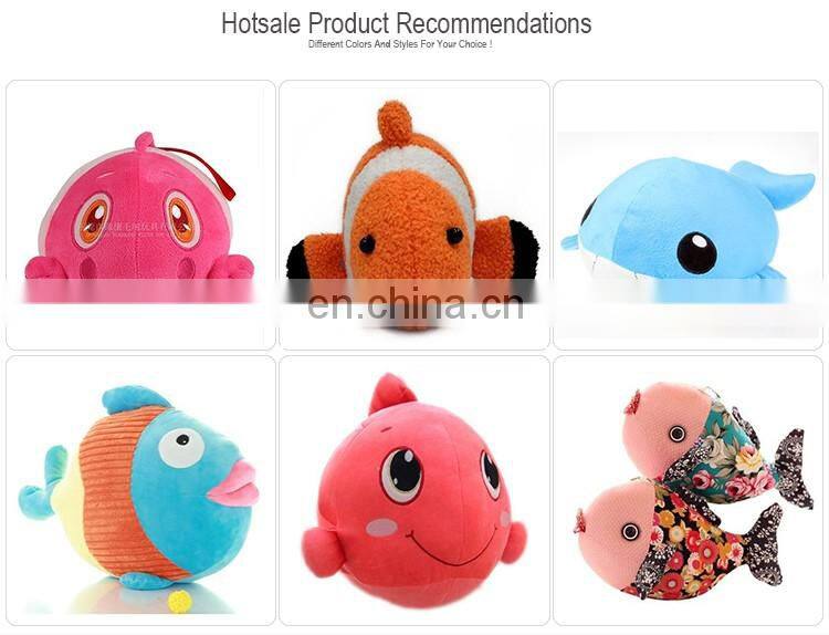 Aquarium soft rainbow fish plush toy