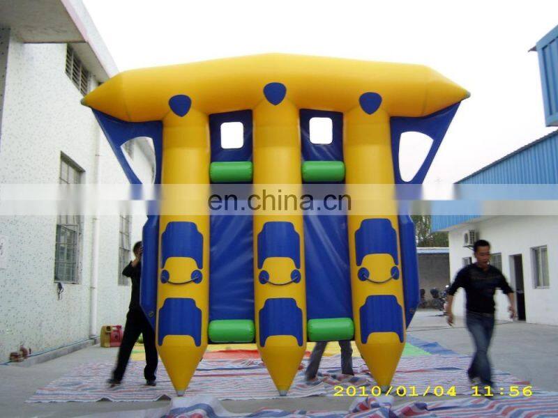 Wholesale PVC inflatable handmade flying fish inflatable pool banana