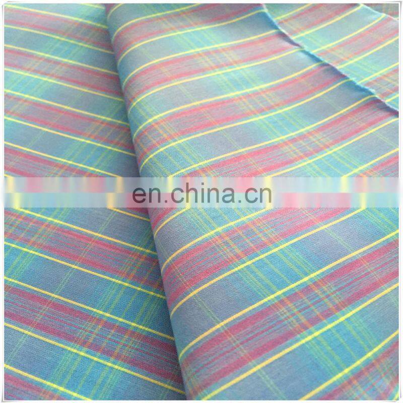 100%washed velvet fabric for plaid dress/cheap plaid shirts