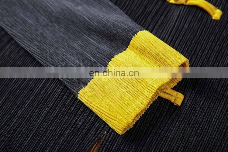 2017 casual style ladies two tone color blocked dress