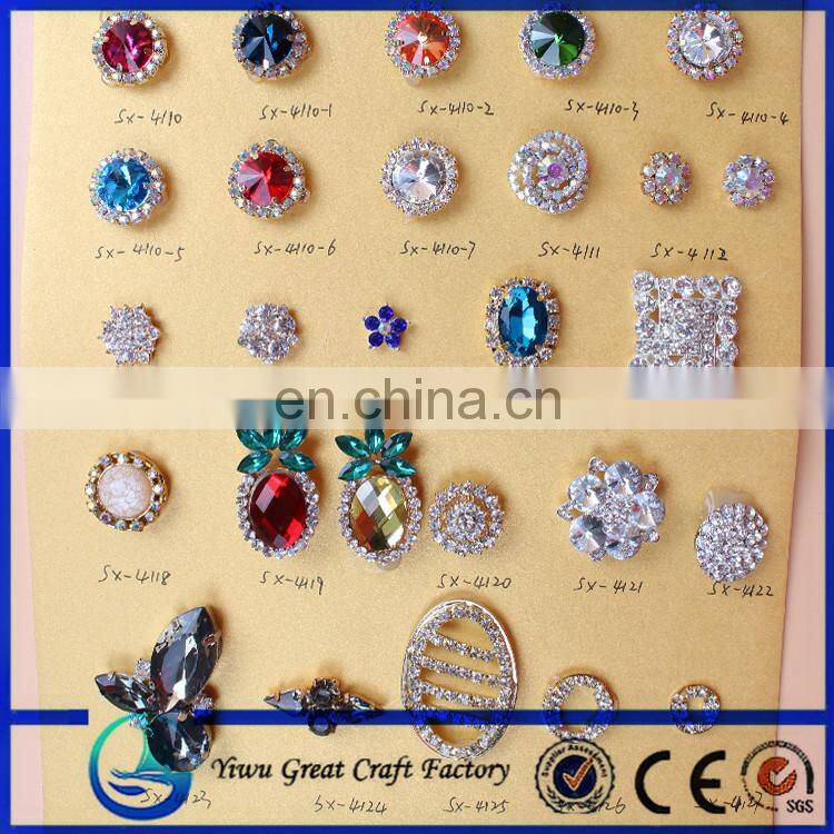 custom garment metal coat fashion vintage rhinestone buttons wholesale