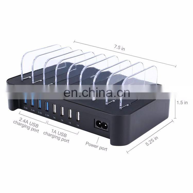2017 Amazon hotselling new style 8 ports usb charging station