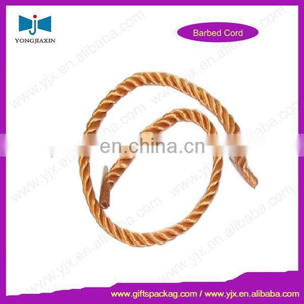 White Elastic Cord with treasury tag ends