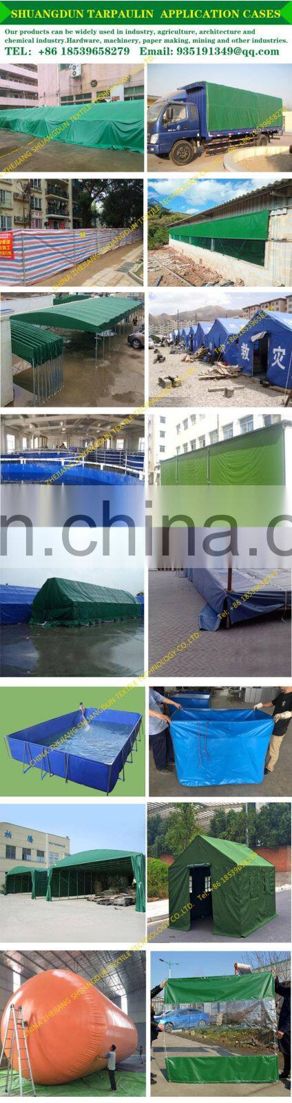 Coating cloth PVC mesh cloth green canvas tarpaulin red cover cloth China windsurfing factory