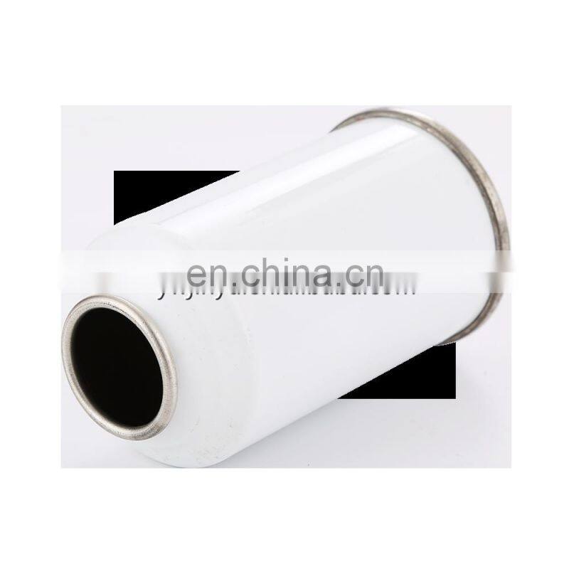 OEM logo printing white coated empty necked-in aerosol tin can for sale