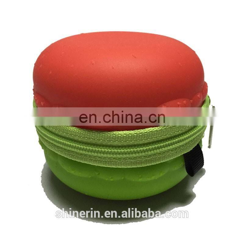 Round MacaronCoin Bag Custom Women Clutch Purse Fashion Girls Silicone Wallet