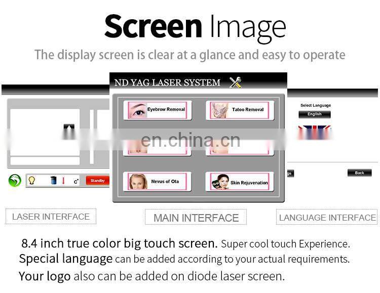 Portable 1064 532 1320nm nd yag laser carbon peeling yag laser machine