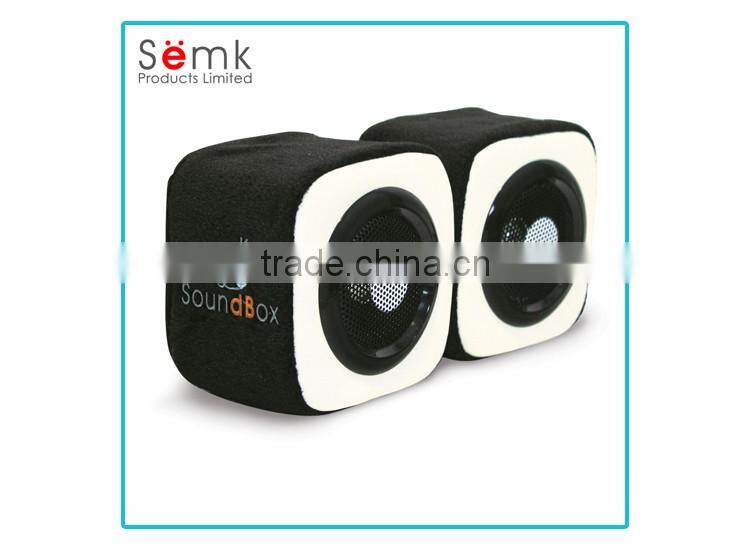 Soft music design box speaker sound system stereo speakers wholesale