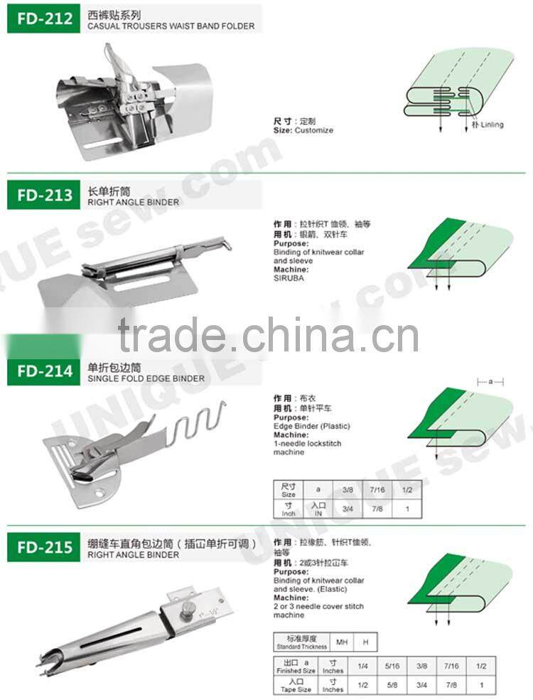 Folder/Binder for sewing machine 2