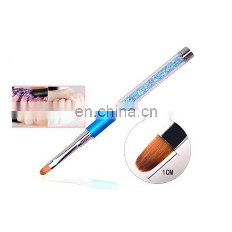 Nail Art Brush Pen Rhinestone Crystal Metal Acrylic Carving Gel Polish Decoration Painting Drawing Salon Liner Fin Tool Manicure