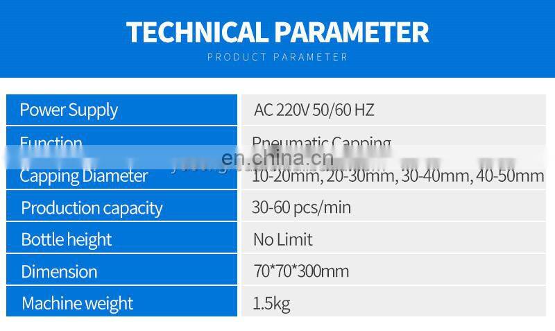 Electric Portable Plastic Capping Machine for Plastic Screw Cap