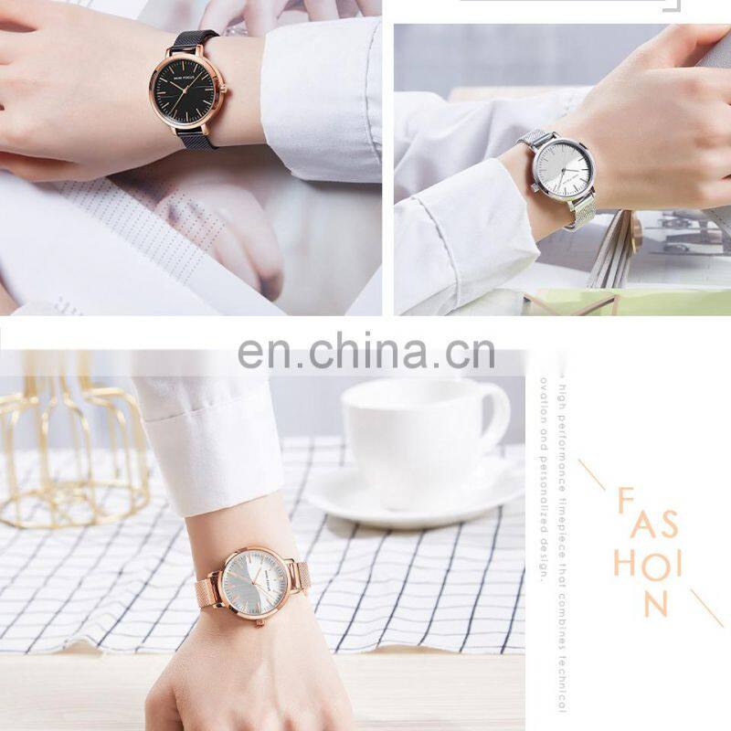 MINI FOCUS 0261L Brand Luxury Women Watches Waterproof Fashion Quartz Ladies Wristwatch Stainless Steel Watch