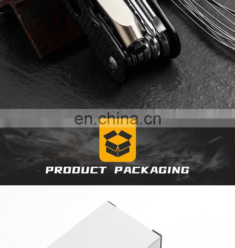 Outdoor cycling tool knife 10-in-one multi-functional easy to carry hexagon socket wrench maintenance chain tuner