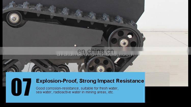 Best selling hot chinese products rover 5 rubber track tank chassis robot mobile car platform robotic wheel