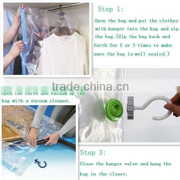 Vacuum Seal Hanging Stoarge Garment Bag Protect Clothes From Insects And Mildew