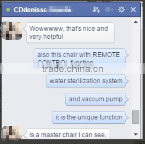 Hot selling electric dental chair with double control system sale