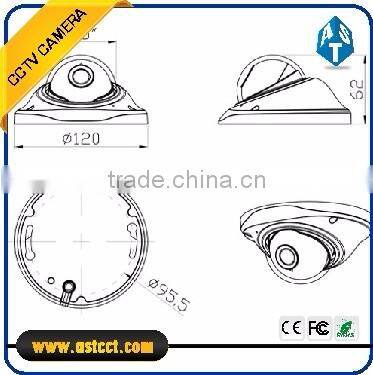 Sony290 Mini 1080P WDR & Starlight 120dB IR TVI Dome CCTV Camera