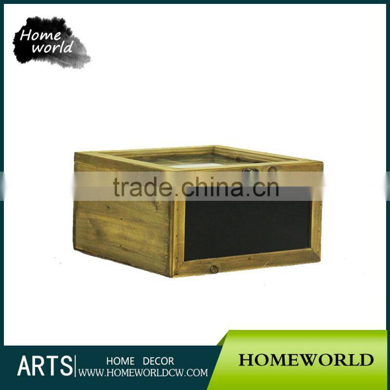 S/2 popular low MOQ durable natural wooden storage tool box