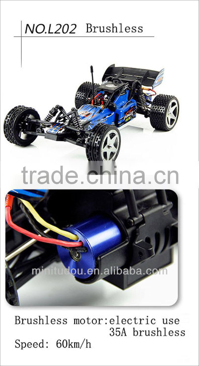 Brushless motor car L202 high speed 1 12 scale 4wd rc drift big Brushless rc car