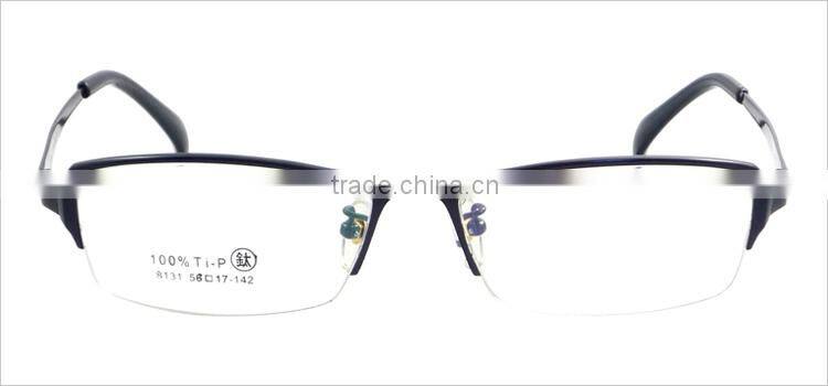 Custom made pure titanium half rim men glasses frames