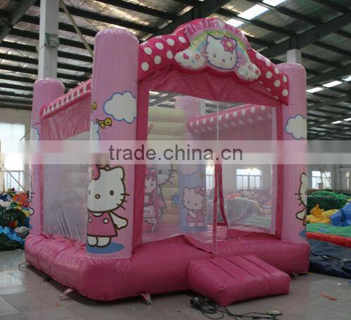 2014 New design KT cat castle bouncer jumper game