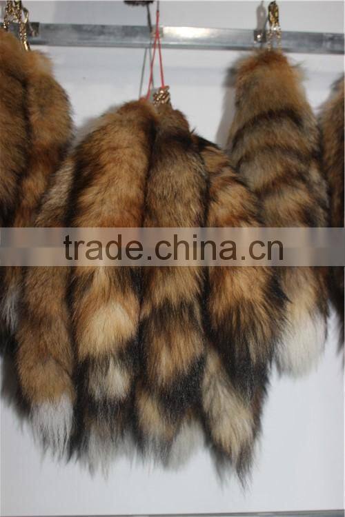 Fashion Genuine Real Fox Tail Fur Key Chain Charm Handbag Pendant Accessory