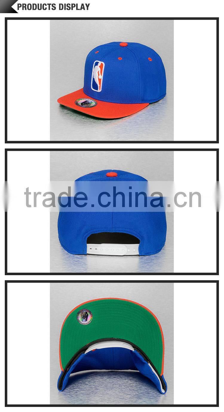 Customized snapback cap and blank 6 panel plain blank snapback hats wholesale