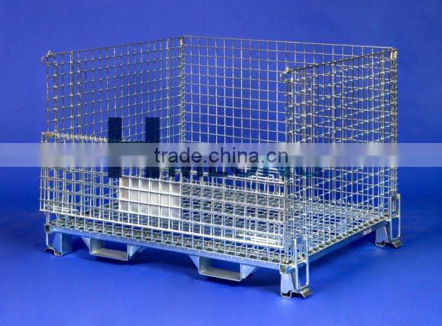 Collapsible steel galvanized wire mesh baskets
