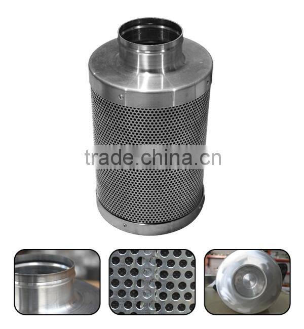 Hydroponic Odor Control Carbon Filter For Grow Room Inline Fan