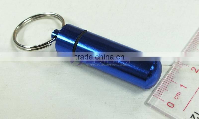 52mm Long 14mm Wide Golden/green/silver Mini Waterproof Portable Pill Bottle