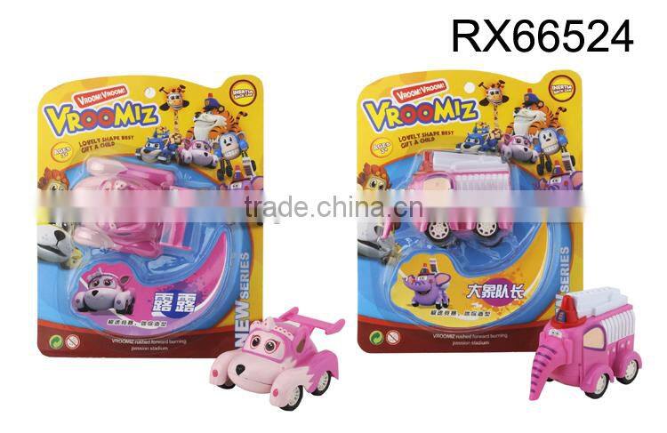 Funny plastic friction cartoon car toys for kids