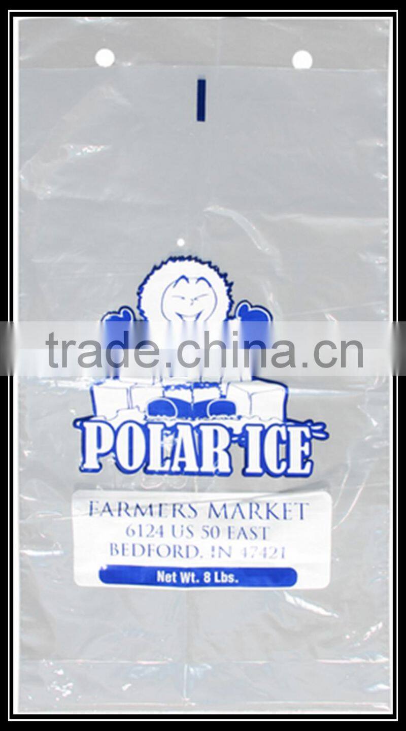 Hight quality best price strong Clear PE flat plastic bags with air hole packaging for fresh fruit