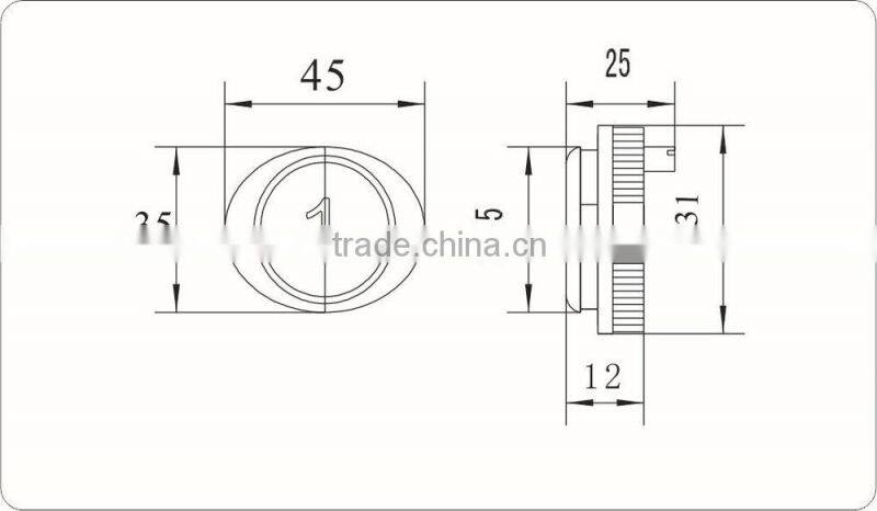 China's low price good quality elevator push button AK-33,elevator push button