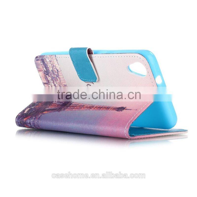 Color printing Card Slot Wallet Flip Leather Case Cover For HTC Desire 626 626S