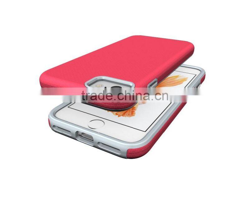 Anti fall sets fashion electroplating button PC+TPU phone case for Iphone 7